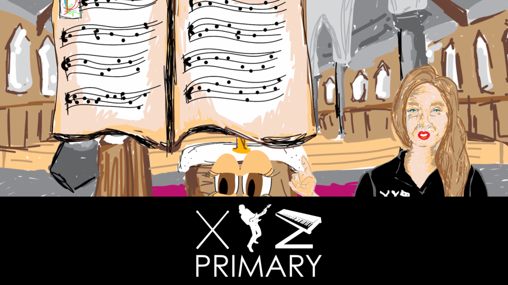 Cartoon Jess in Music History - a module in XYZ Primary for Primary Music Education
